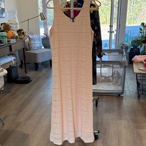 Elegant Lace Maxi Dress in Cream